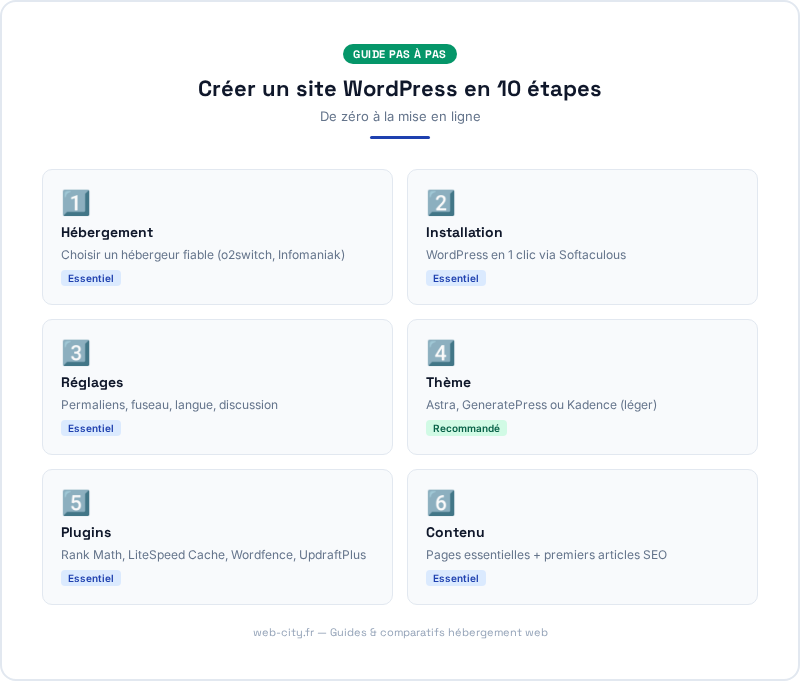 Crer un site WordPress en 10 tapes - web-city.fr