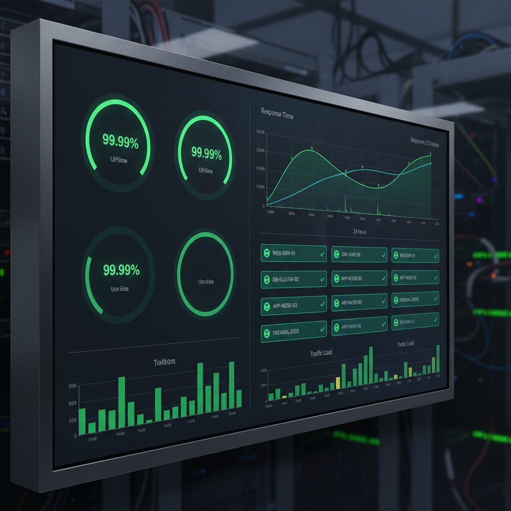 Tableau de bord de monitoring serveur o2switch