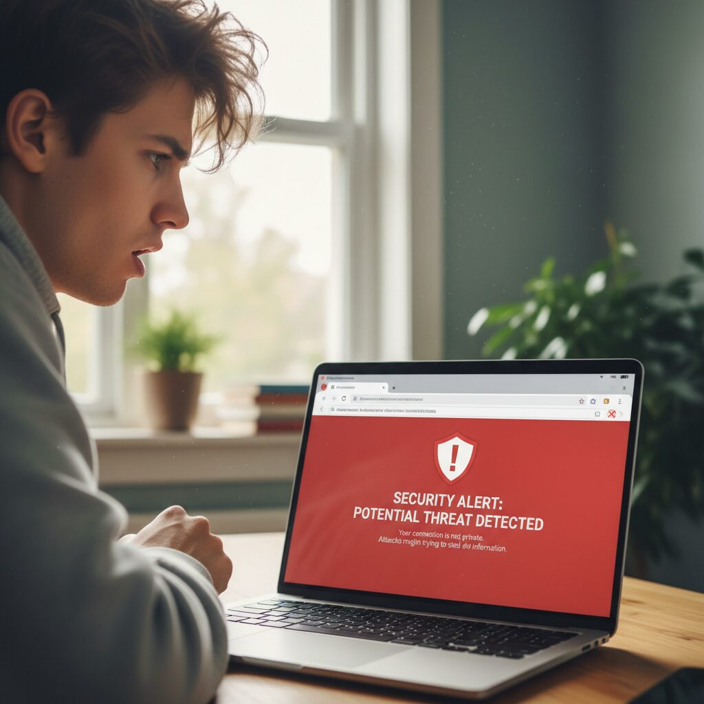 Écran d'erreur de certificat SSL expiré dans un navigateur web