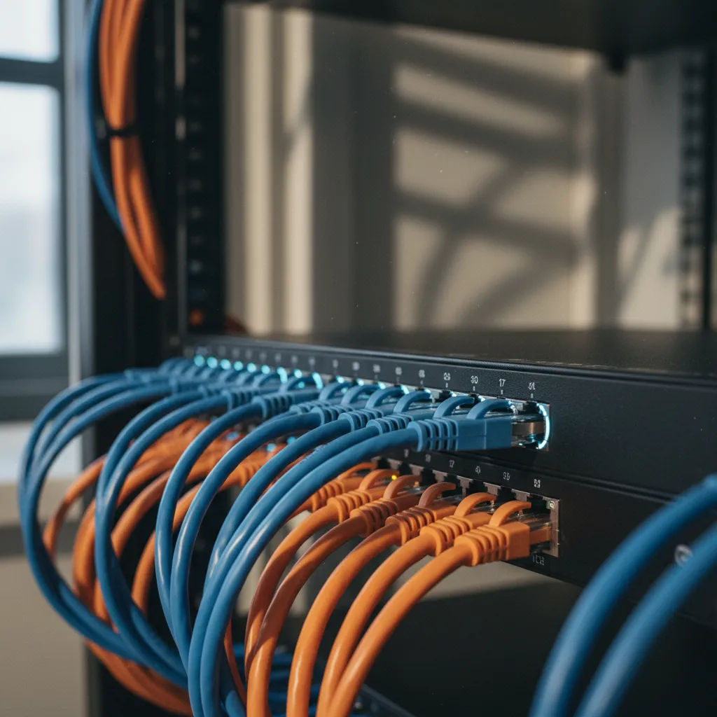 Infrastructure réseau d'un datacenter où sont hébergés les serveurs VPS