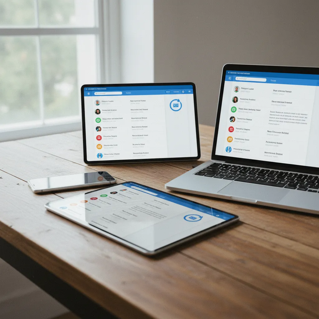 Le protocole IMAP synchronise vos emails professionnels sur tous vos appareils simultanément