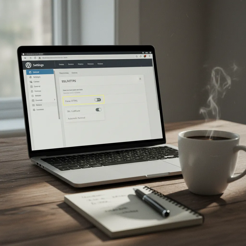 La configuration WordPress nécessite un search-replace en base de données après activation du SSL