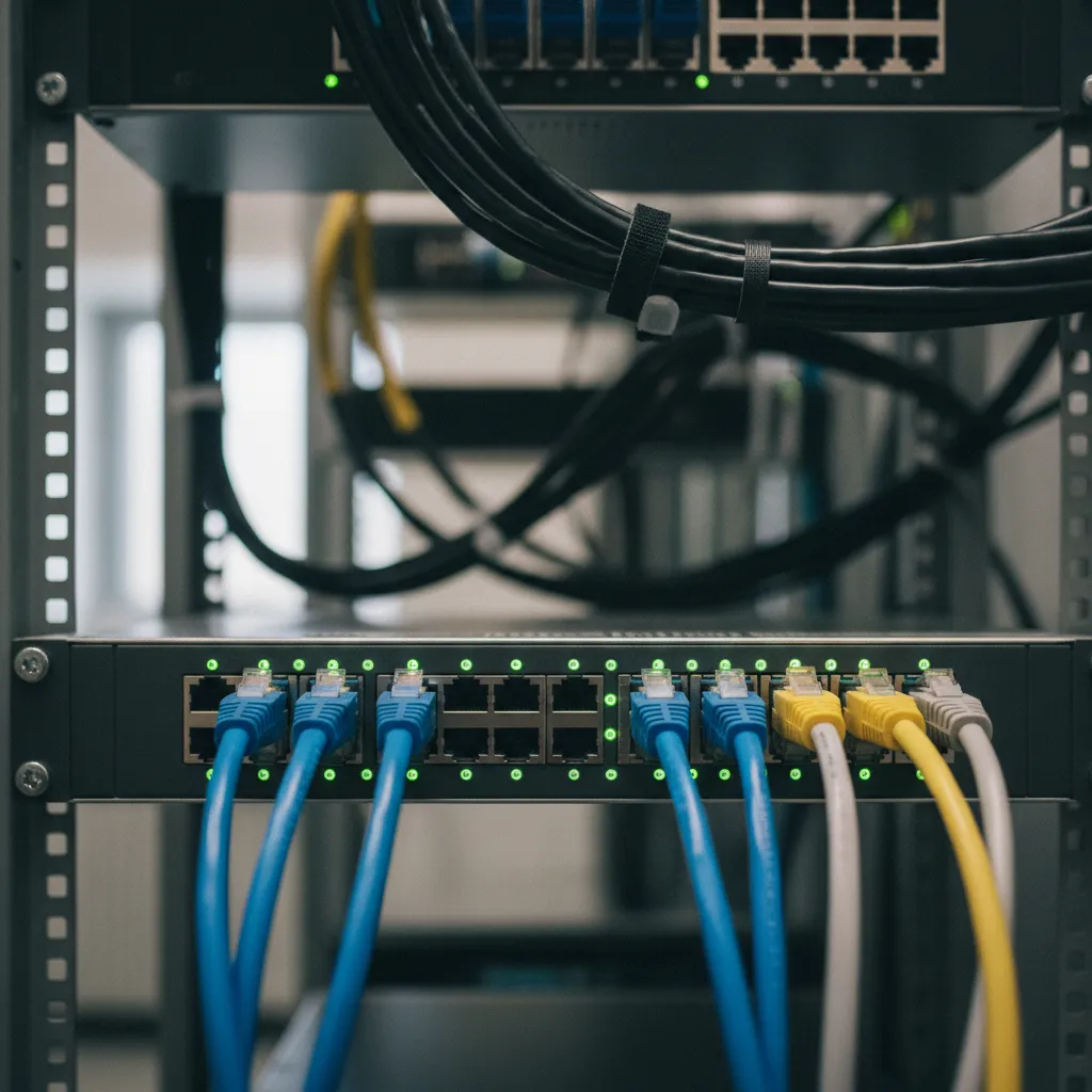 Pare-feu réseau matériel assurant le filtrage du trafic entrant vers les serveurs