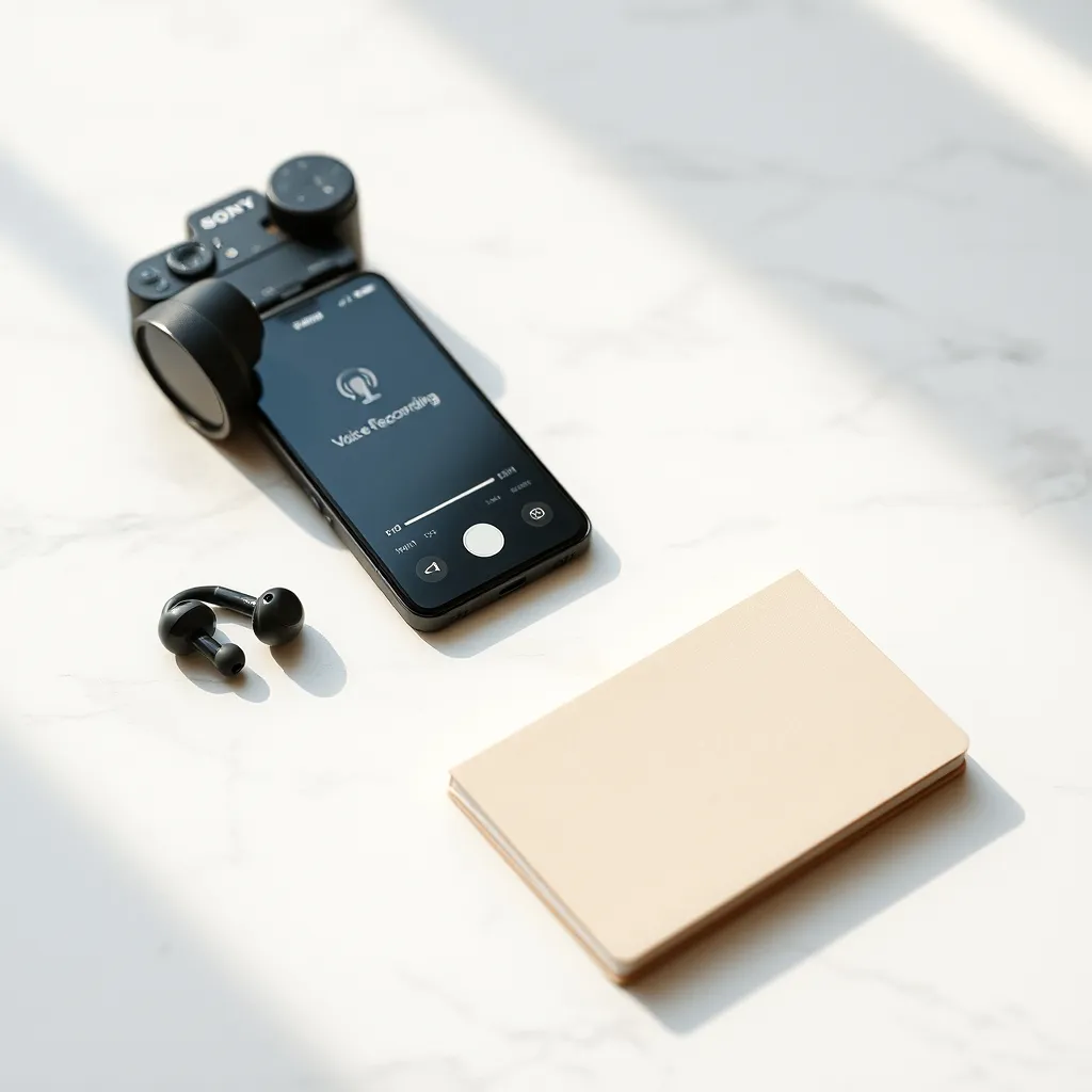 Application mobile de synthèse vocale IA pour la création de contenu en mobilité