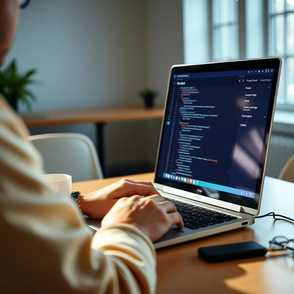 Un développeur intègre des solutions SaaS dans son environnement de travail