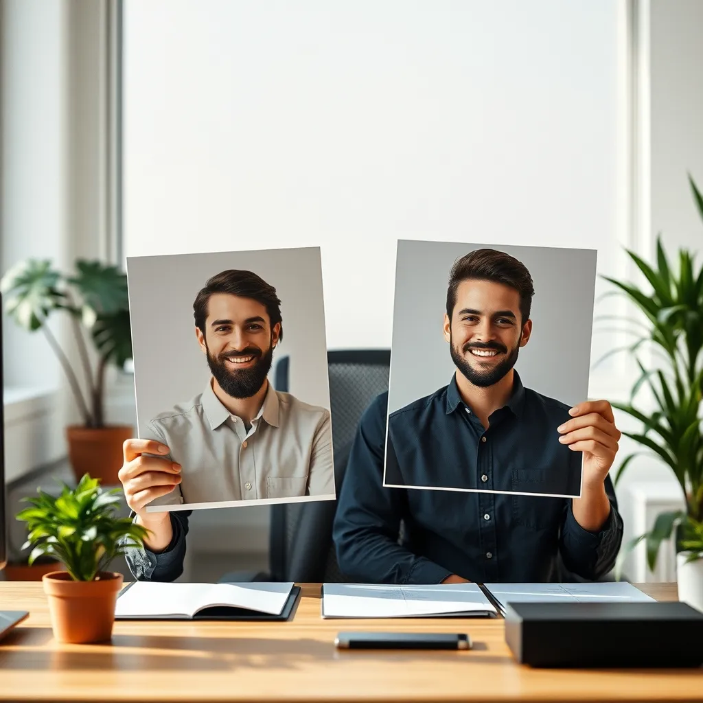 Comparaison entre un avatar réaliste et un avatar stylisé généré par IA