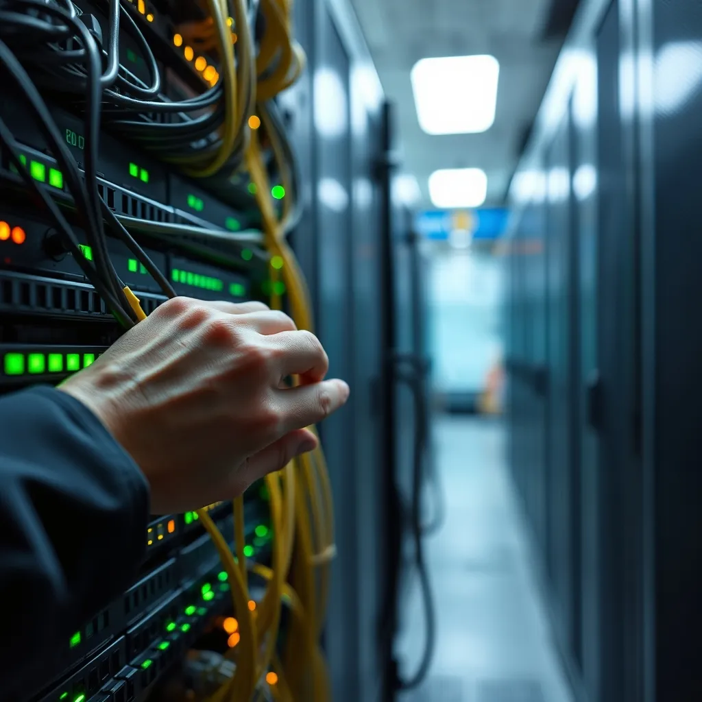 Vérification des connexions réseau dans un data center européen certifié