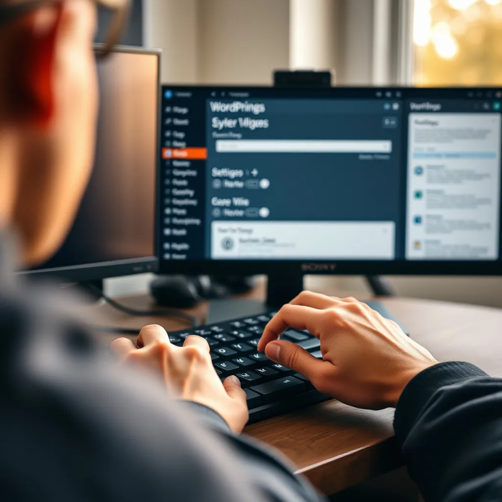 Configuration des réglages SEO de base dans l'interface d'administration WordPress