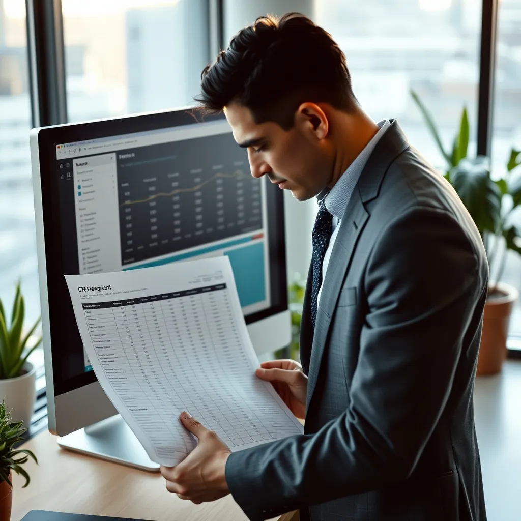 Comparaison entre un tableur classique et une interface CRM professionnelle