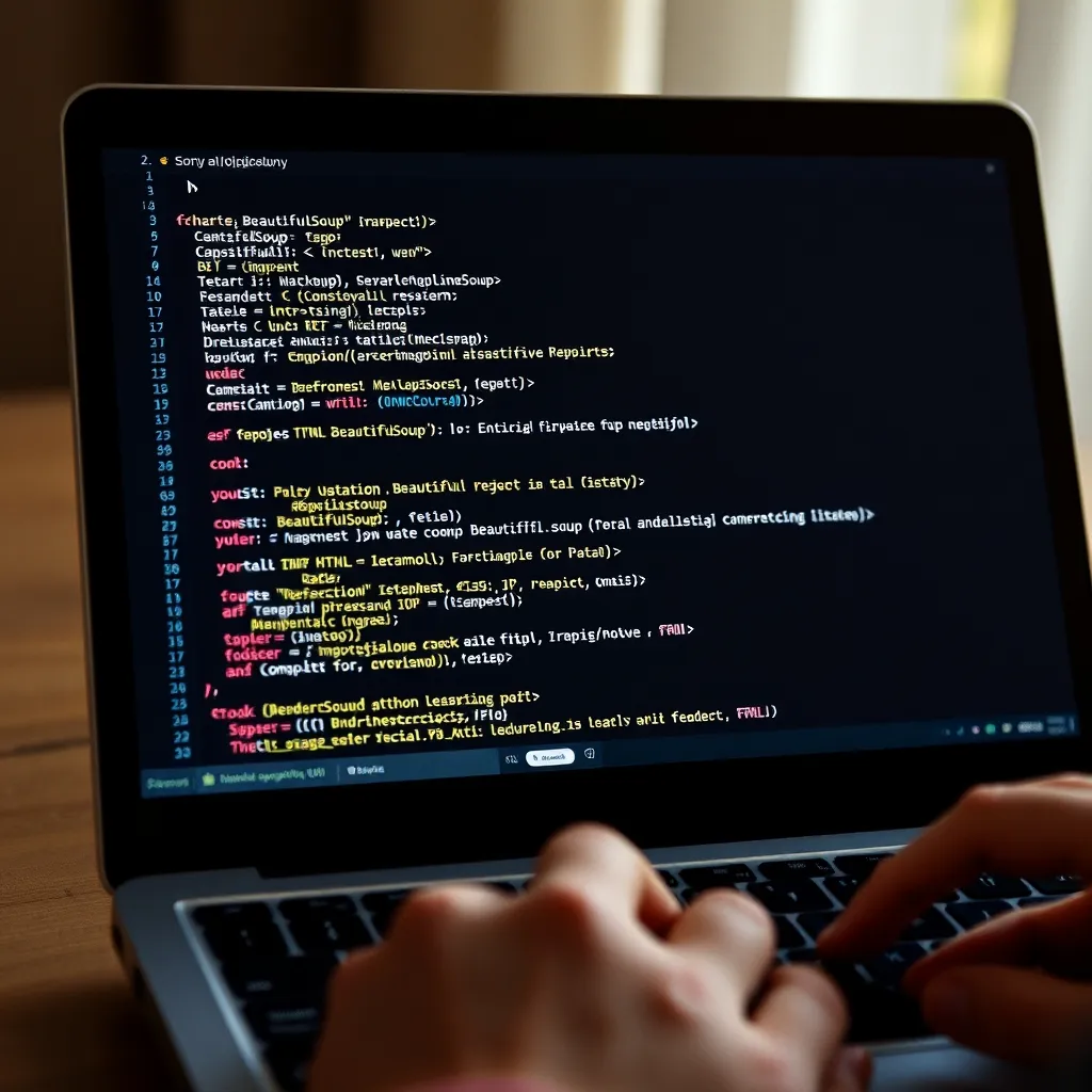 Écriture d'un script Python de web scraping avec la bibliothèque BeautifulSoup