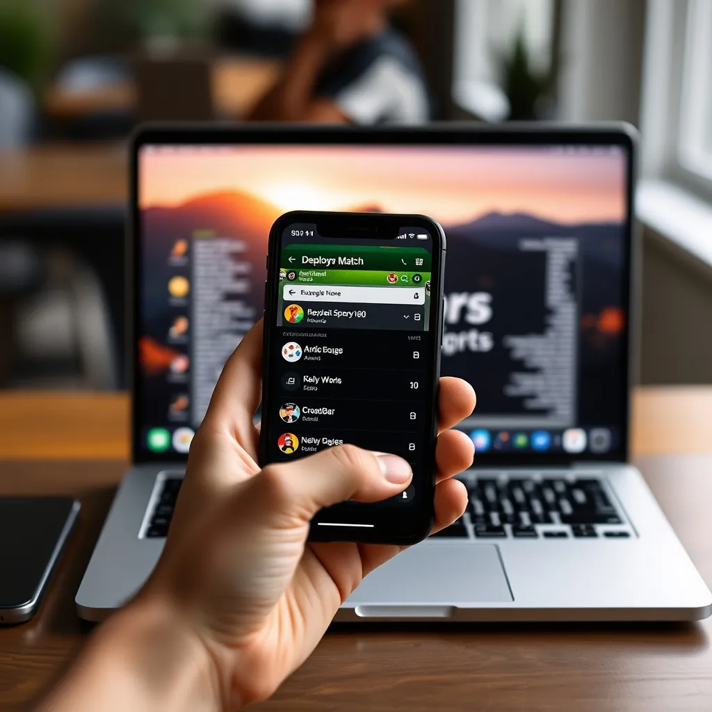 Déploiement et consultation mobile d'une application React sportive