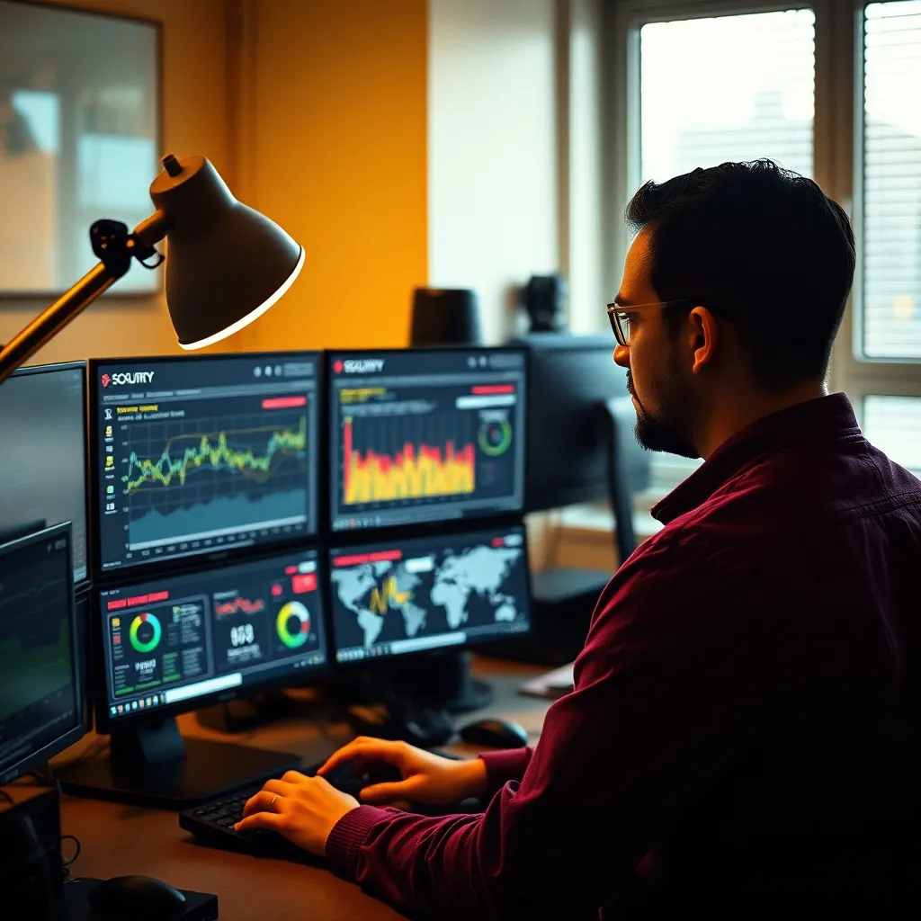 Analyse des tableaux de bord de sécurité cloud par un ingénieur réseau