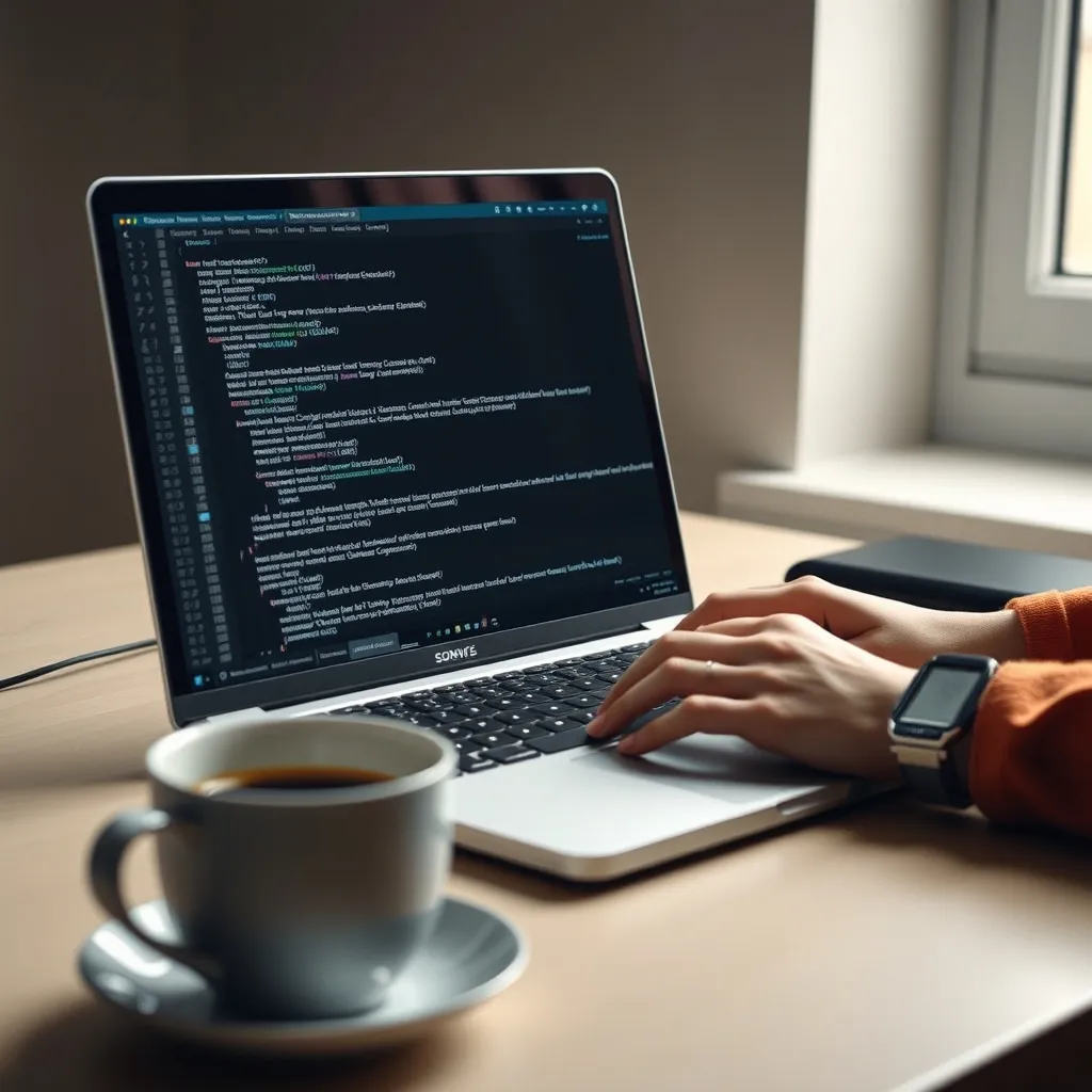 Un ingénieur SRE codant des scripts d'automatisation pour éliminer les tâches opérationnelles répétitives